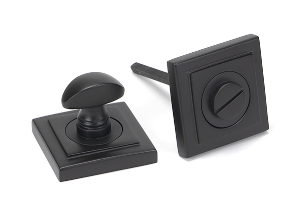 Aged Bronze Round Thumbturn Set (Square)