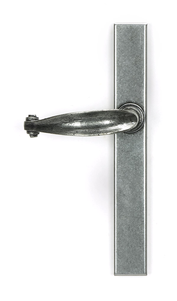 Pewter Cottage Slimline Lever Espag. Latch Set