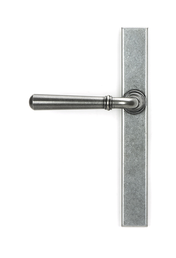 Pewter Newbury Slimline Lever Espag. Latch Set