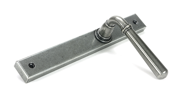 Pewter Newbury Slimline Lever Espag. Latch Set