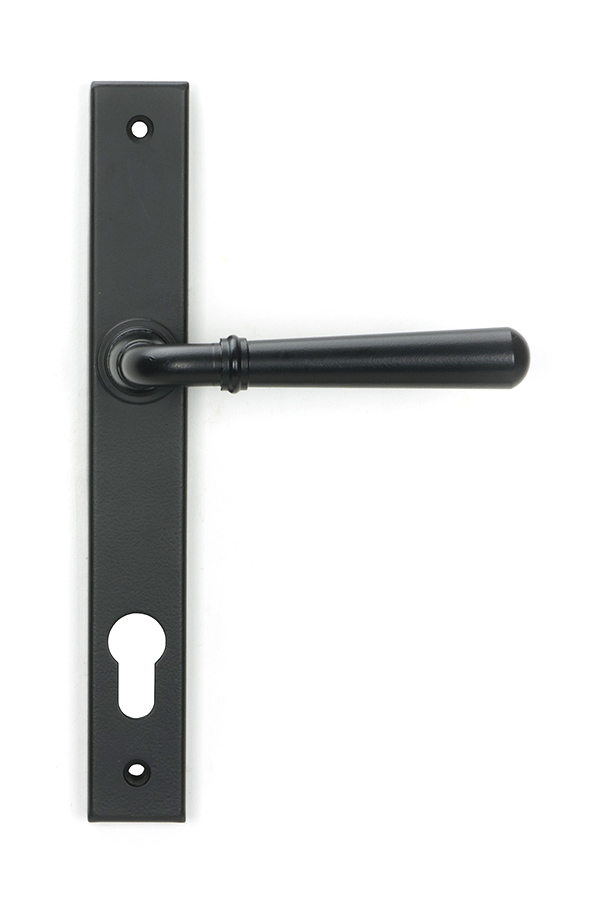 Matt Black Newbury Slimline Lever Espag. Lock Set
