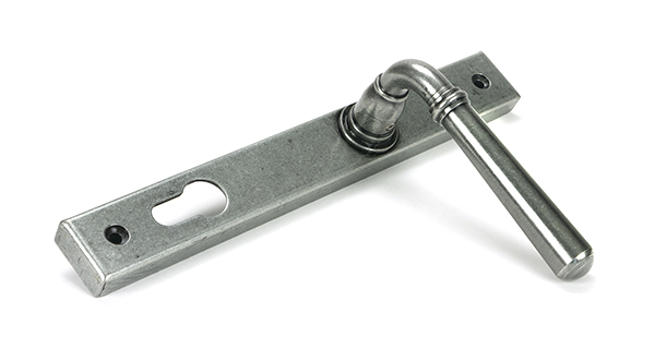 Pewter Newbury Slimline Lever Espag. Lock Set