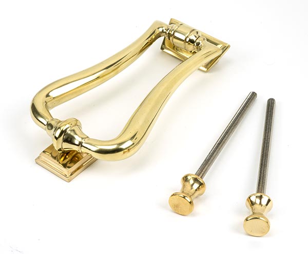 Polished Brass Slimline Art Deco Door Knocker