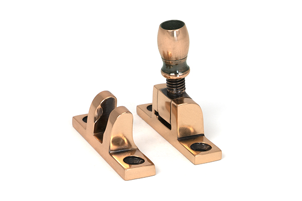 Polished Bronze Mushroom Brighton Fastener - Narrow (Square)