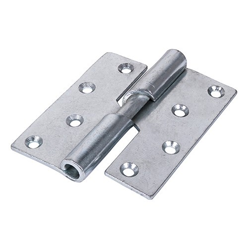 100mm LEFT HAND RISING BUTT HINGE ZINC PLATE