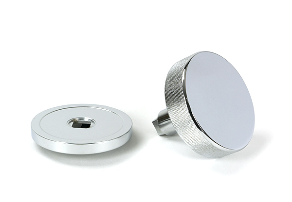 Polished Chrome Brompton Centre Door Knob (Plain)