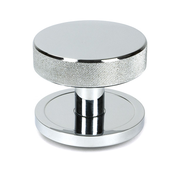 Polished Chrome Brompton Centre Door Knob (Plain)