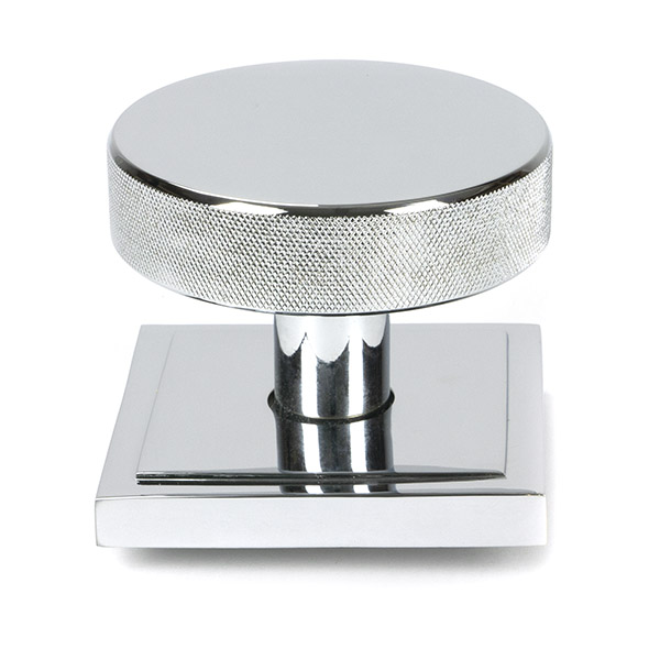 Polished Chrome Brompton Centre Door Knob (Square)