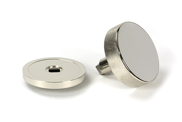 Polished Nickel Brompton Centre Door Knob (Plain)