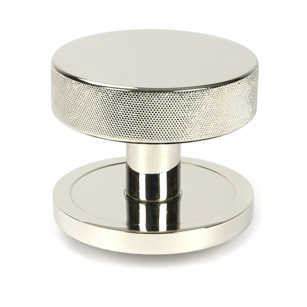 Polished Nickel Brompton Centre Door Knob (Plain)