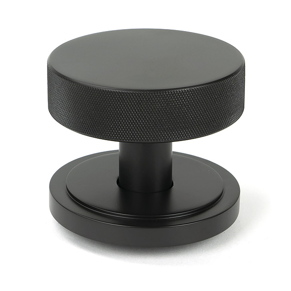 Aged Bronze Brompton Centre Door Knob (Art Deco)