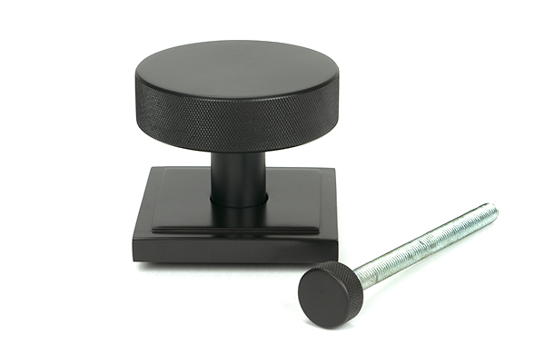 Aged Bronze Brompton Centre Door Knob (Square)