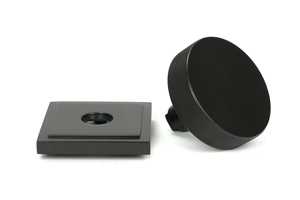 Aged Bronze Brompton Centre Door Knob (Square)