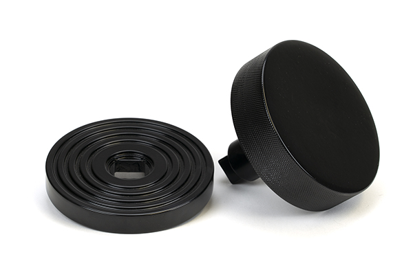Black Brompton Centre Door Knob (Beehive)