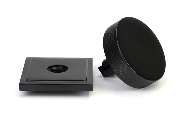 Black Brompton Centre Door Knob (Square)