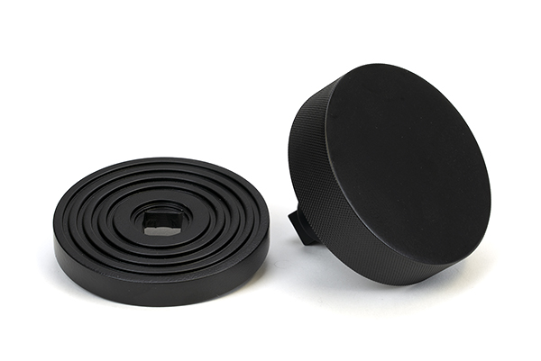 Matt Black Brompton Centre Door Knob (Beehive)