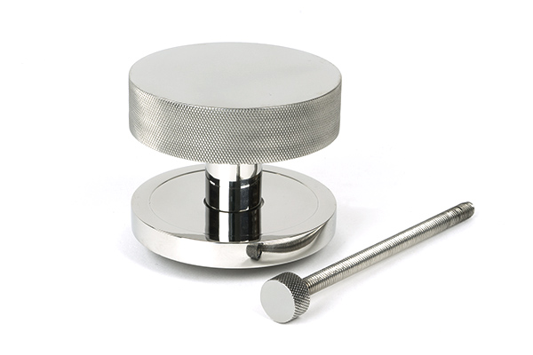 Polished Marine SS (316) Brompton Centre Door Knob (Plain)