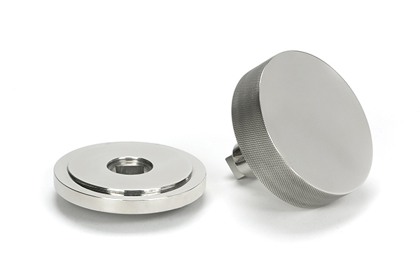 Polished Marine SS (316) Brompton Centre Door Knob (Art Deco)