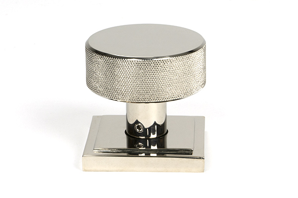 Polished Nickel Brompton Mortice/Rim Knob Set (Square)