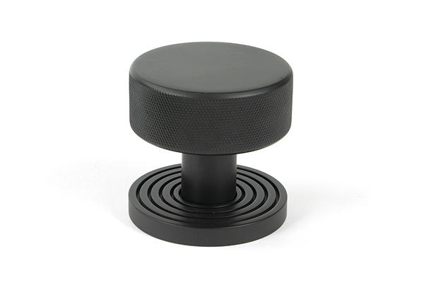 Aged Bronze Brompton Mortice/Rim Knob Set (Beehive)