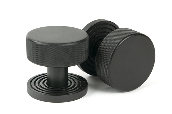 Aged Bronze Brompton Mortice/Rim Knob Set (Beehive)