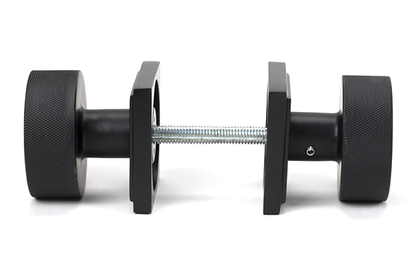 Matt Black Brompton Mortice/Rim Knob Set (Square)