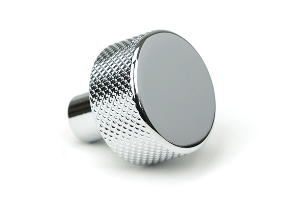 Polished Chrome Brompton Cabinet Knob - 25mm (No rose)