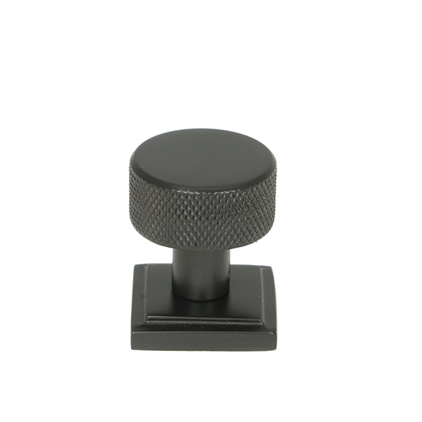 Aged Bronze Brompton Cabinet Knob - 25mm (Square)