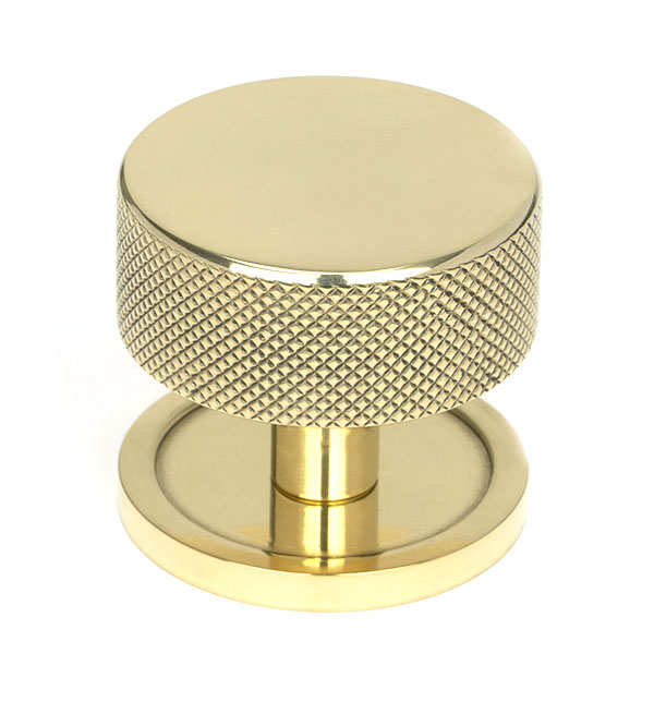 Polished Brass Brompton Cabinet Knob - 38mm (Plain)