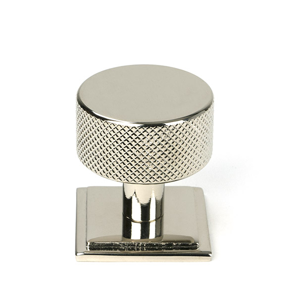 Polished Nickel Brompton Cabinet Knob - 32mm (Square)