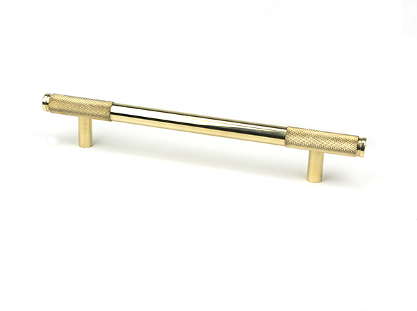 Polished Brass Half Brompton Pull Handle - Medium