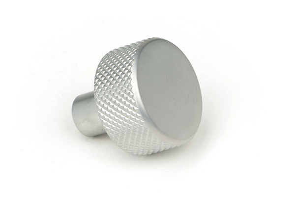 Satin Chrome Brompton Cabinet Knob - 25mm (No rose)