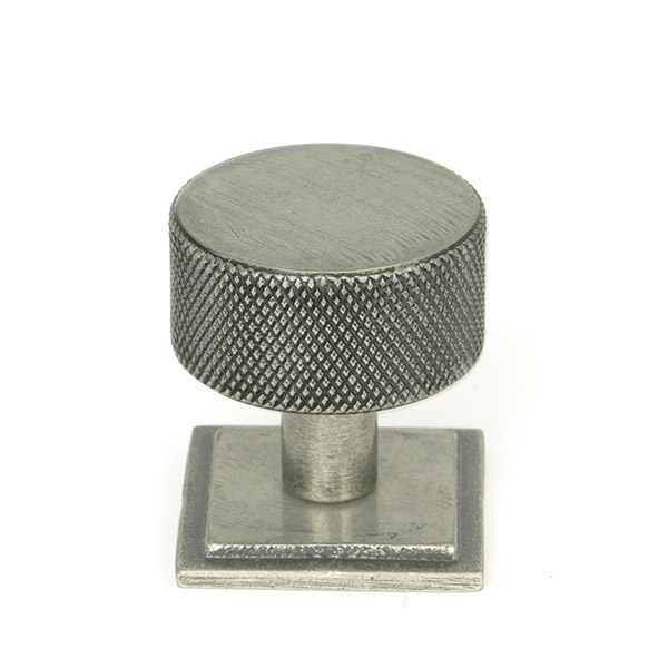 Pewter Brompton Cabinet Knob - 32mm (Square)