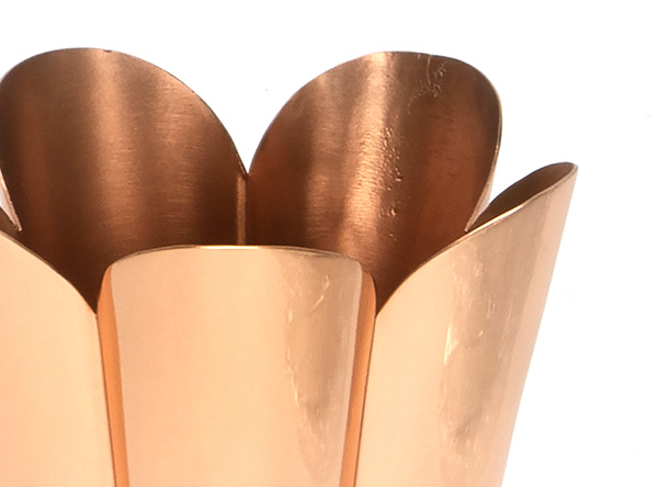 Smooth Copper Flora Pot - Small