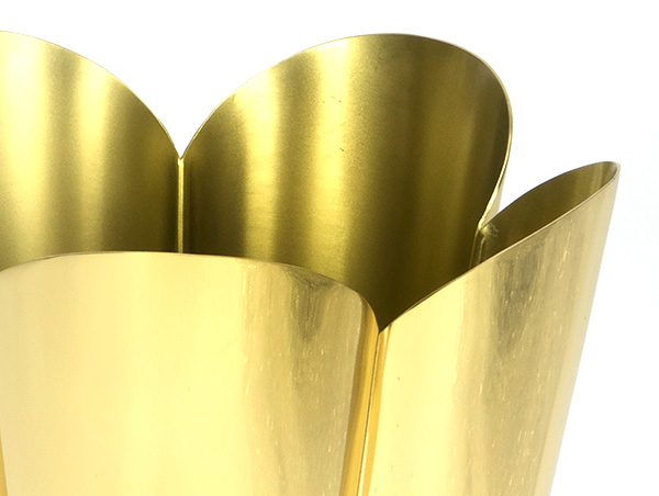 Smooth Brass Flora Pot - Large