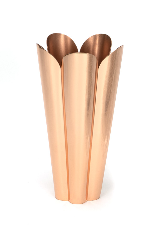 Smooth Copper Flora Vase