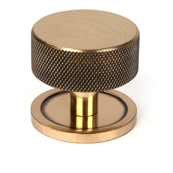 Polished Bronze Brompton Cabinet Knob - 38mm (Plain)