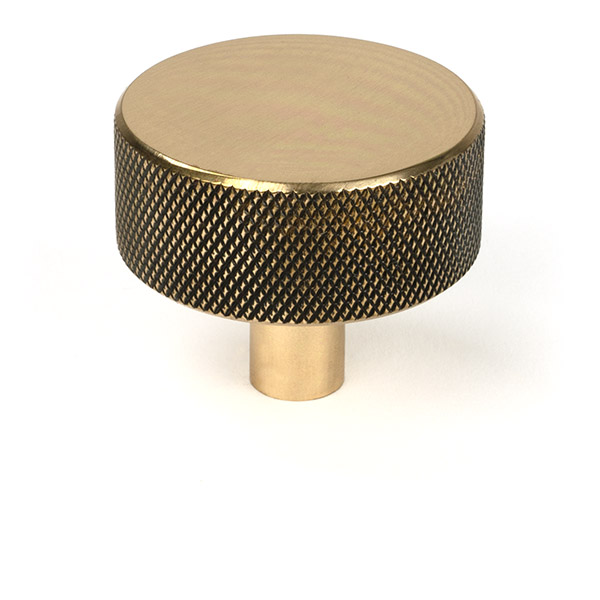 Polished Bronze Brompton Cabinet Knob - 38mm (No rose)