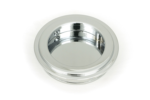 Polished Chrome 60mm Art Deco Round Pull