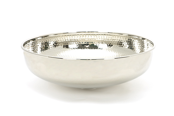 Hammered Nickel Round Sink