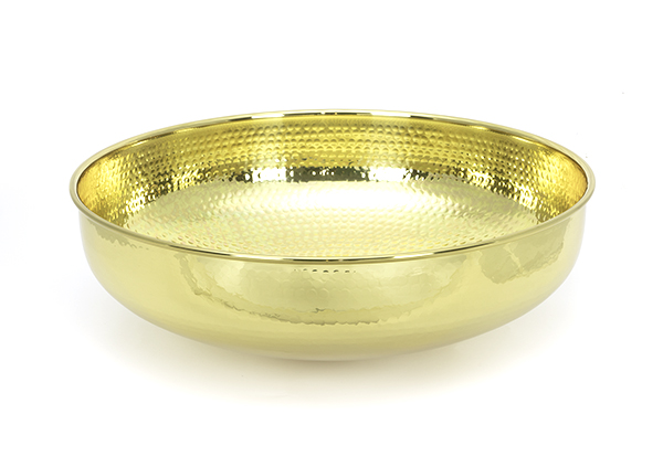 Hammered Brass Round Sink