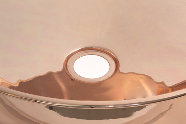 Smooth Copper Round Sink