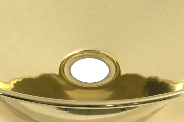 Smooth Brass Round Sink