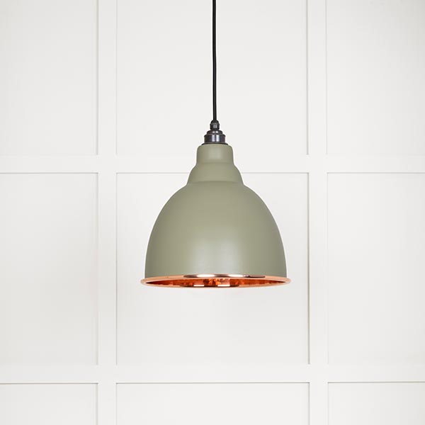 Hammered Copper Brindley Pendant in Tump