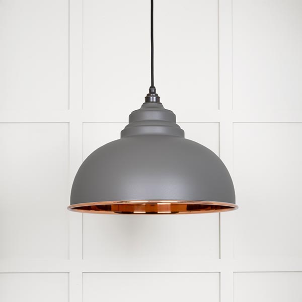 Smooth Copper Harborne Pendant in Bluff