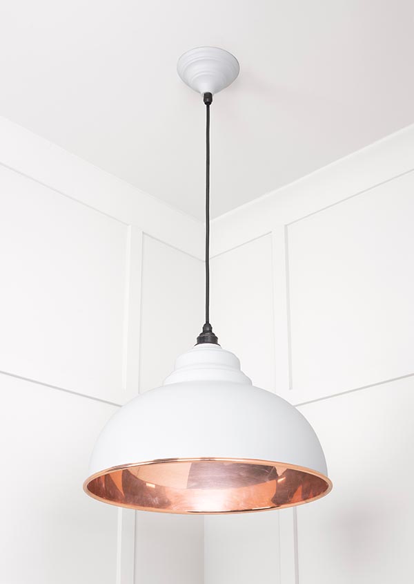 Smooth Copper Harborne Pendant in Flock