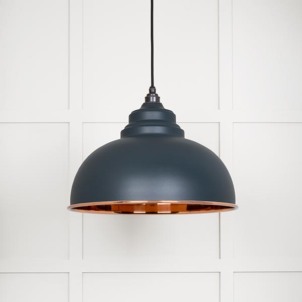 Smooth Copper Harborne Pendant in Soot