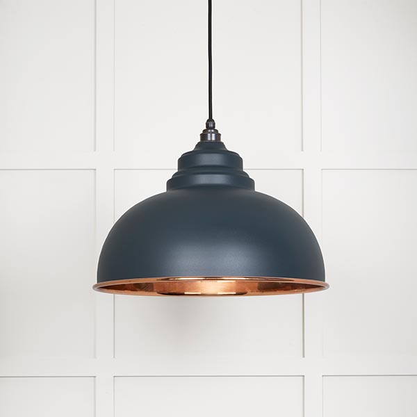 Smooth Copper Harborne Pendant in Soot