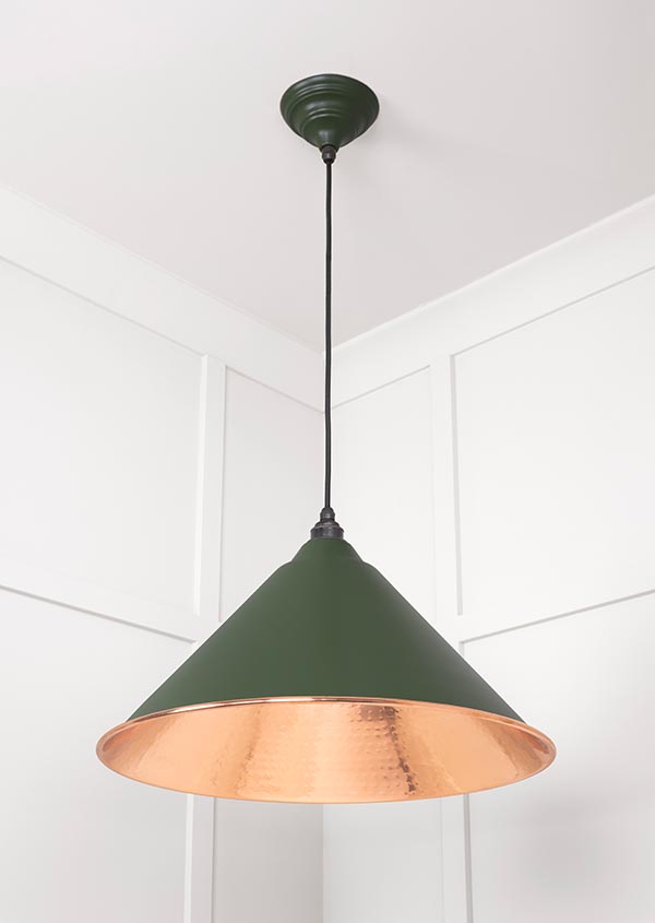 Hammered Copper Hockley Pendant in Heath