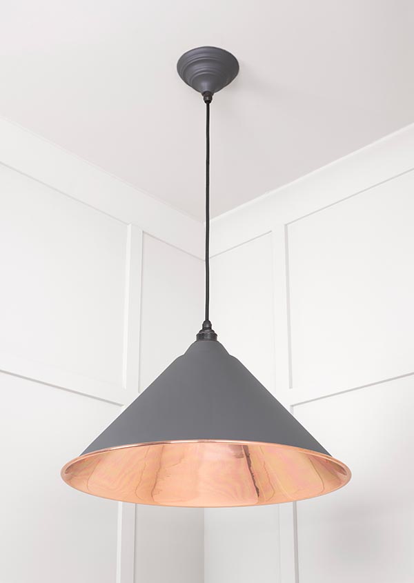 Smooth Copper Hockley Pendant in Bluff